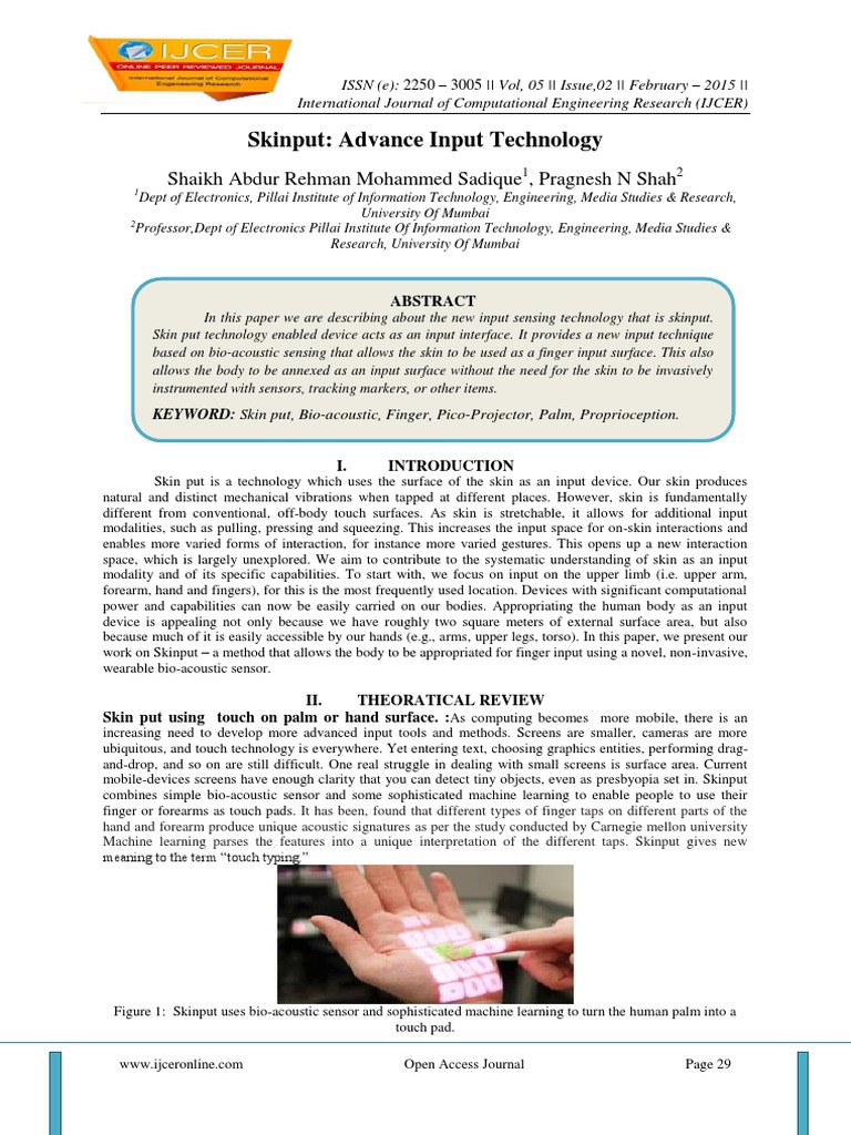 research paper on skinput research paper on skinput